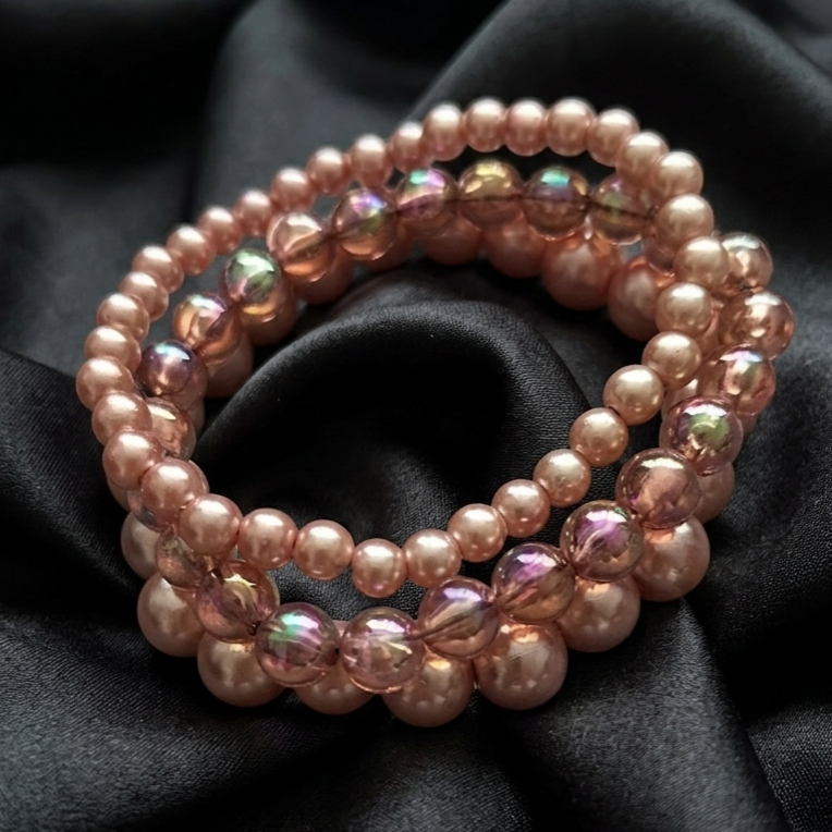 Armbandenset 'Apricot'