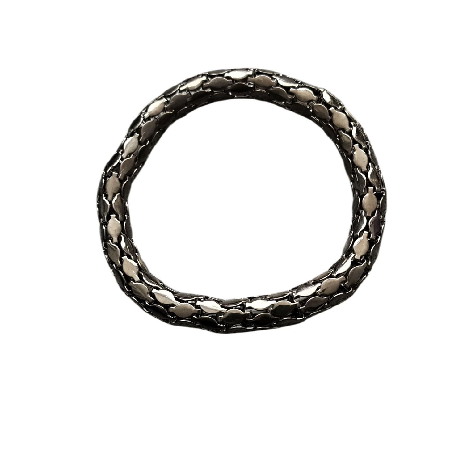 Armbanden geschubd Zilver/Antraciet