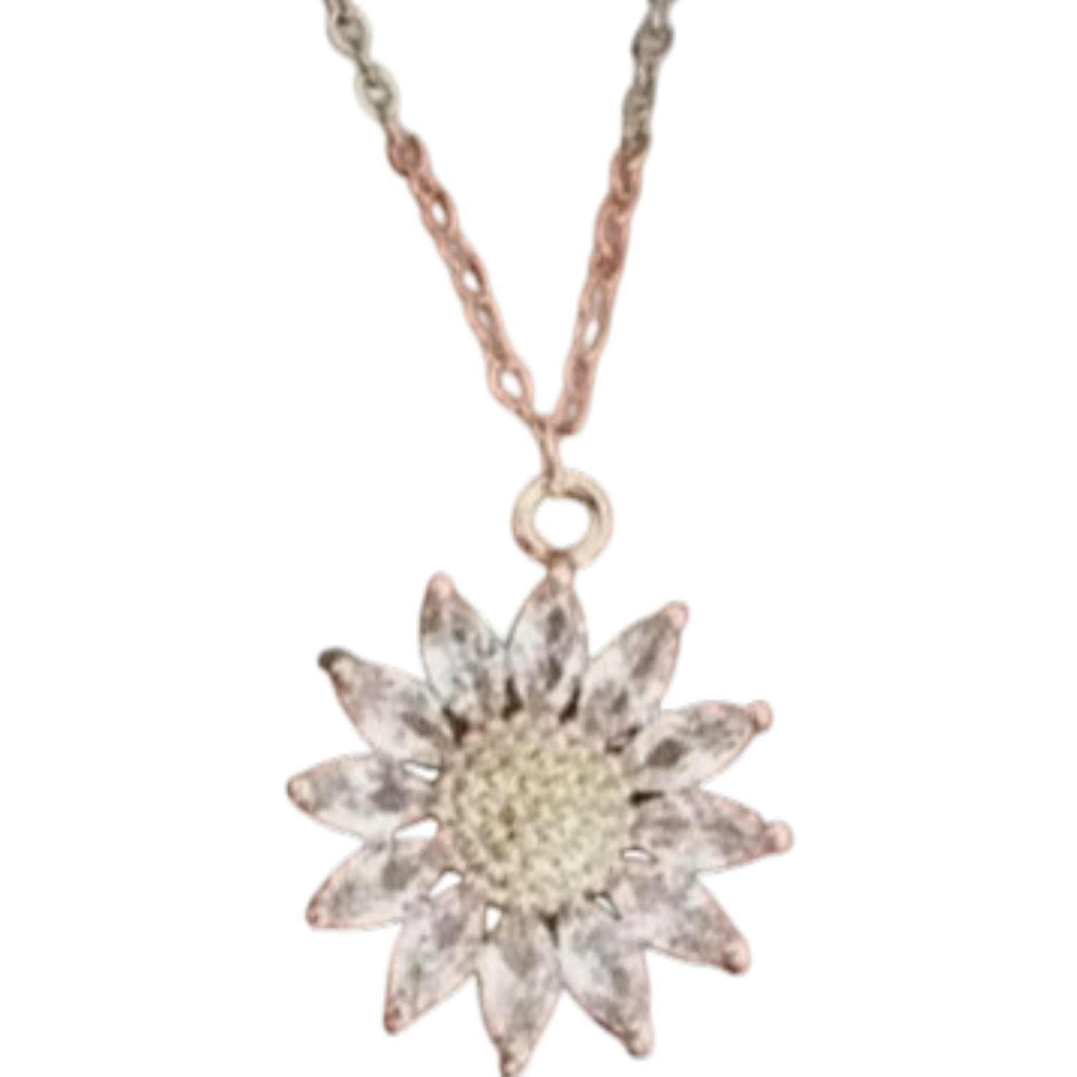 Ketting goudkleurig 'Zonnebloem'