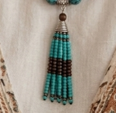 Ketting bohemian bedel 'Tassel'