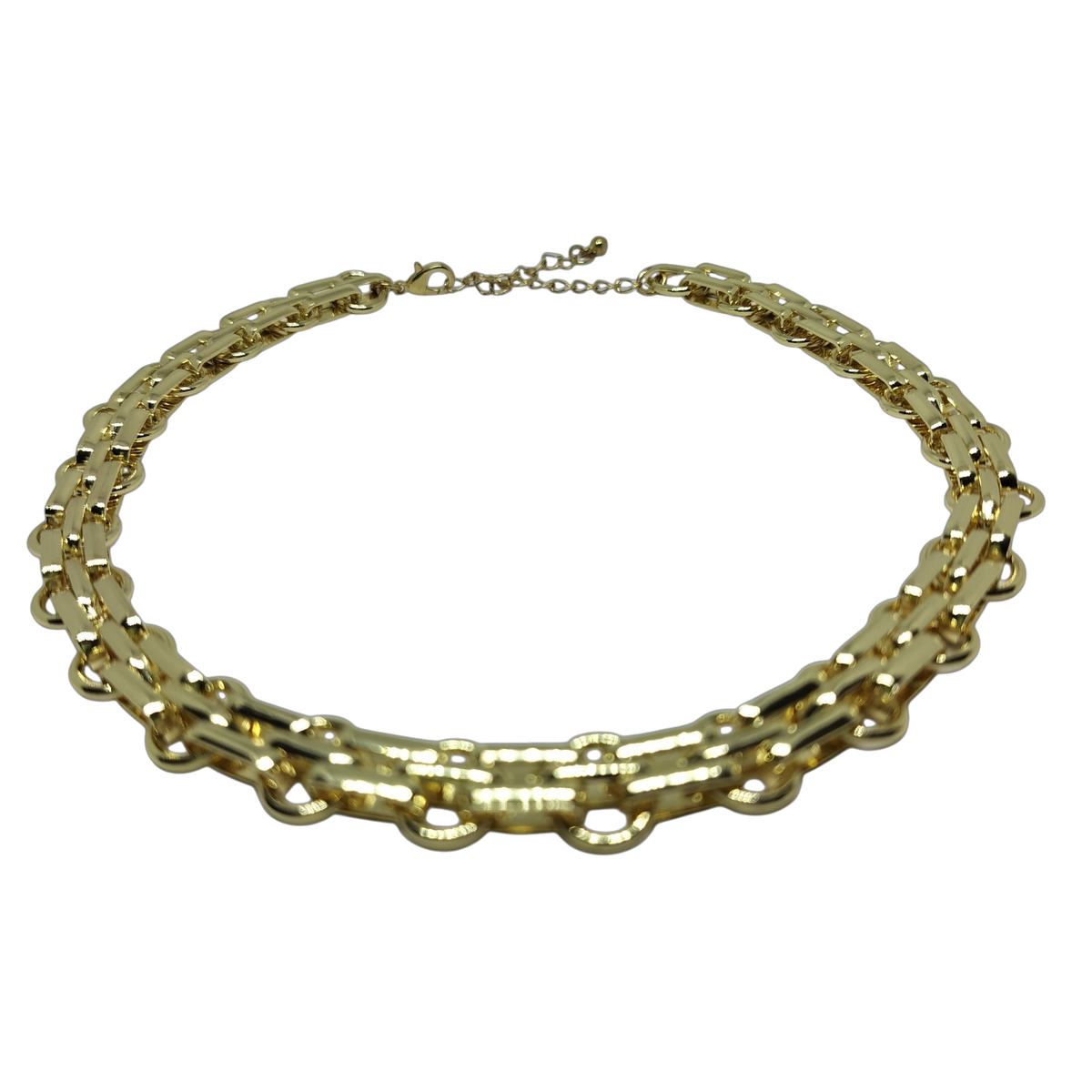 Ketting goudkleurig geschakeld
