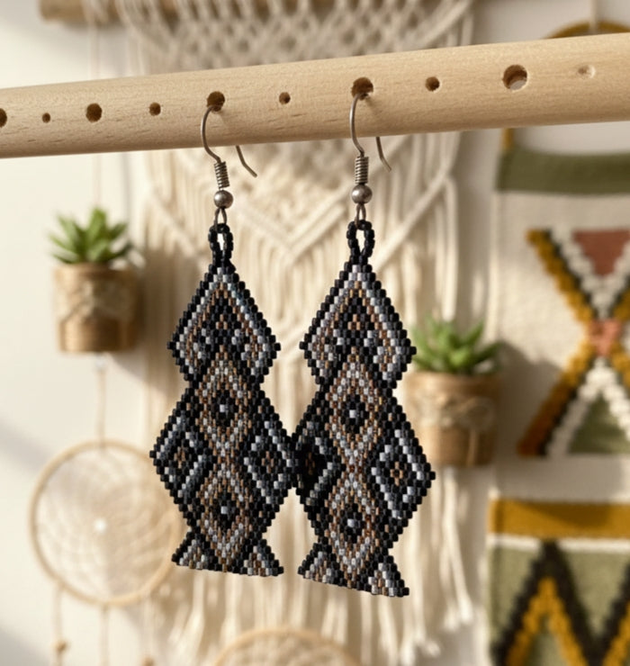 Oorbel triple ruit