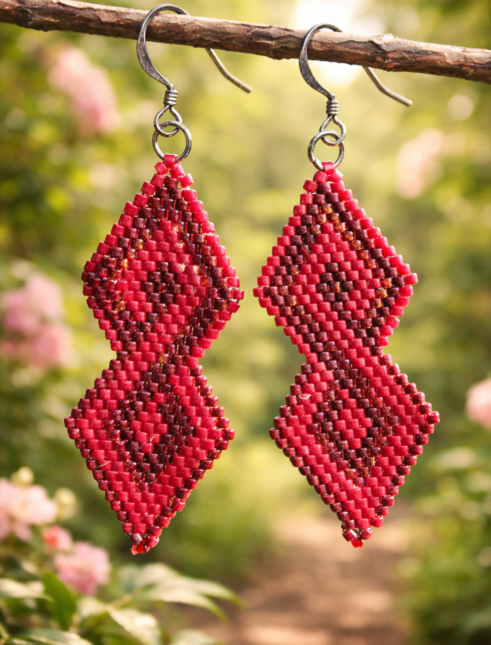 Oorbel brick stitch
