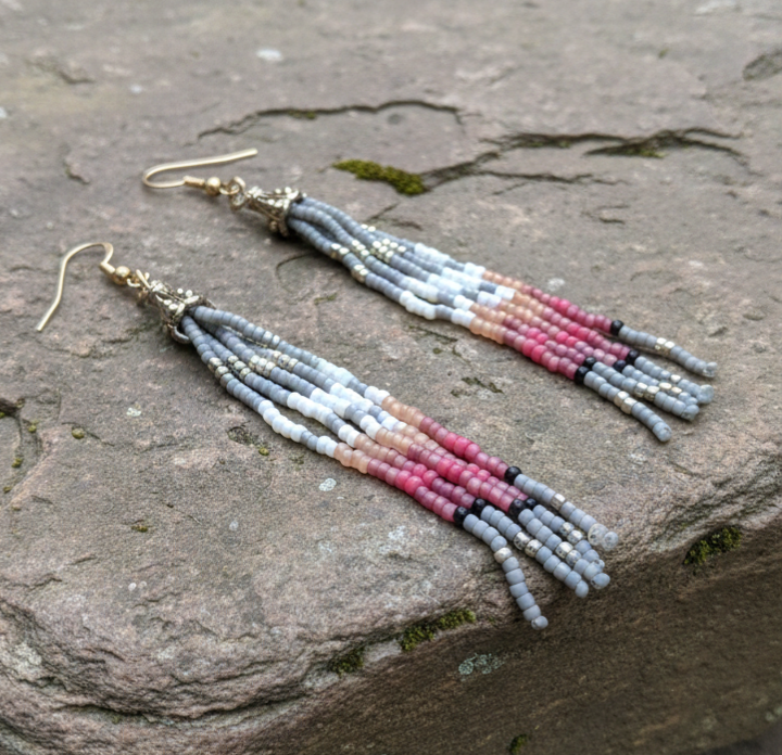 Oorbel tri-colore