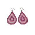 Oorbel 'Pink drop'