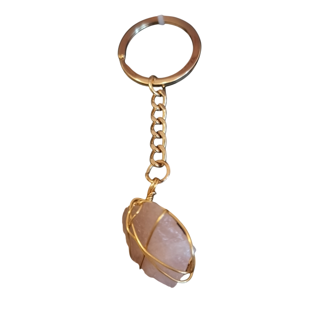 Sleutelhanger Rozenkwarts