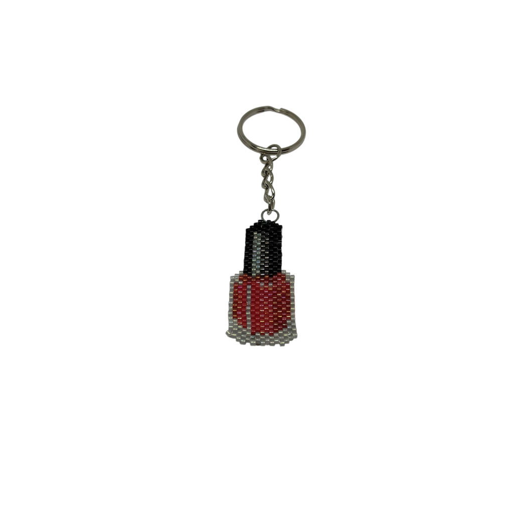 Sleutelhanger nagellakflesje (rechthoekig)